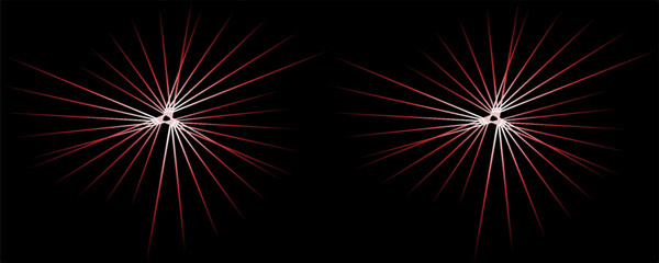 Abstract red line and black background for business card, cover, banner, flyer. Vector illustration