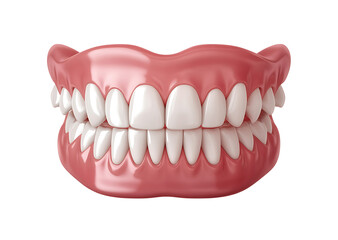 Dental Teeth with the gums isolated on transparent background png