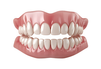 Dental Teeth with the gums isolated on transparent background png