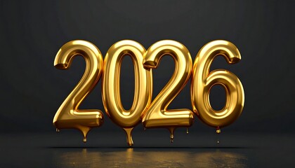 Celebration of future milestones 2026 countdown modern studio graphic design creative environment dynamic viewpoint