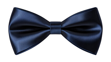 A close up of a shiny blue bow tie with a textured png 