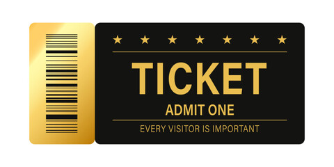 Design sparkle Ticket admit one template for invitation, event, etc.
