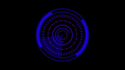 Color Rader searching animation. Rader Hud technology signal waves animated. Location detection Military surveillance technology 4k motion video.. - Powered by Adobe