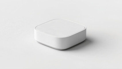 Modern white device on a simple background