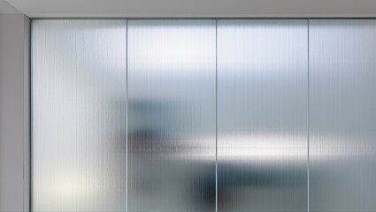 Misty glass creating a serene and modern atmosphere