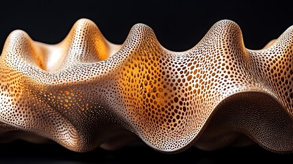 Organic metallic wave structure.