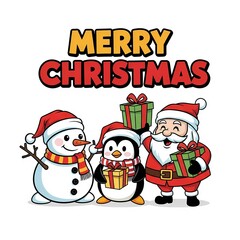 santa claus with christmas gifts