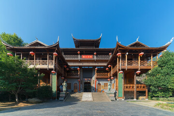 Fototapeta premium Ebei Daguan Temple, Enshi Hubei - Traditional Chinese Architecture