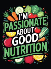 Fototapeta premium Food T-shirt design-3