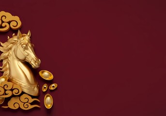 Luxury Chinese horse year background for premium new year designs Chinese Horse Year Promotion