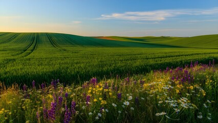 Fototapeta premium field of flowers