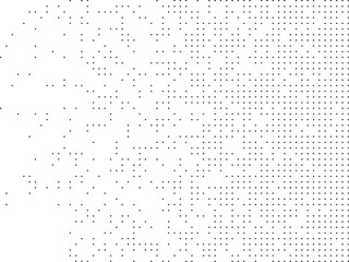 Abstract Halftone Grid Dots Dispersing Fading Pattern Vector Background