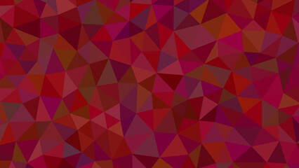Fototapeta premium Abstract geometric pattern of deep red and burgundy hues with polygonal shapes