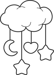 outline illustration of