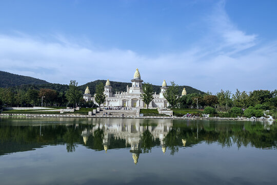 Lingshan Grand Temple Wuxi - Sacred Architecture Reflected in Water