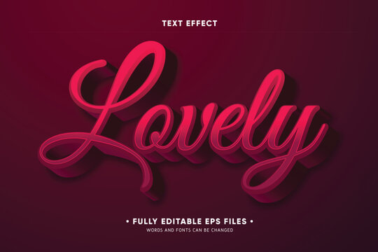 Lovely pink text effect on dark background with elegant cursive font - Powered by Adobe