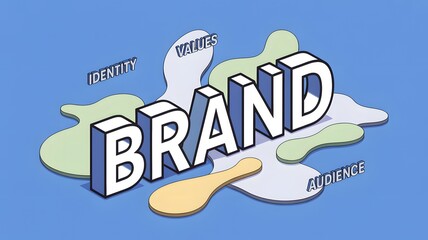 Dynamic brand concept with identity values and audience