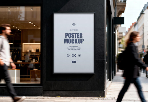 Corner Street Poster Mockup