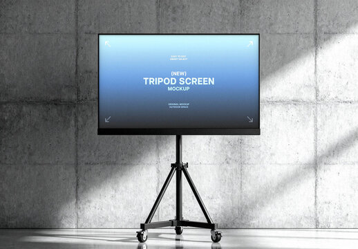 Indoor Tripod Screen Mockup