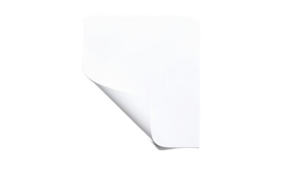 Flat document icon, white paper shape with folded corner, gray outline,