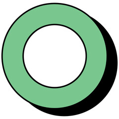 Abstract Ring and Arc Icon