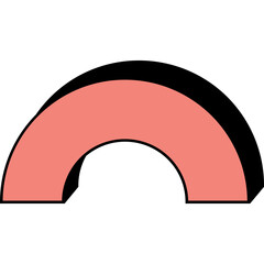 Abstract Ring and Arc Icon