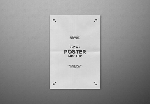 Folded Poster Mockup