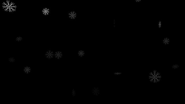 snowflakes snow rain winter xmas video footage