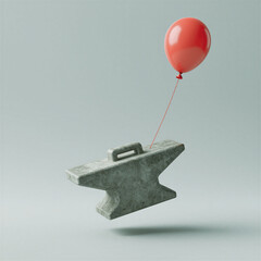 Anvil Lifted by a Red Balloon