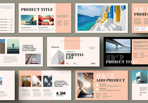 Modern Architecture Portfolio Presentation Layout for Creative Projects