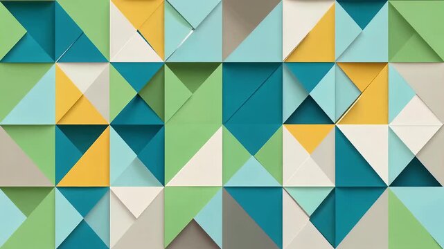 Geometric Triangles Colorful Pattern Abstract Background.