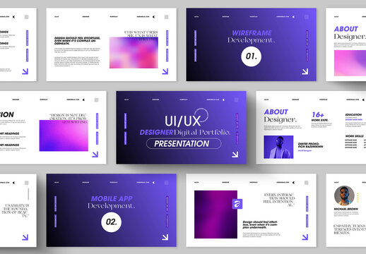 Ui UX Designer Portfolio Presentation template