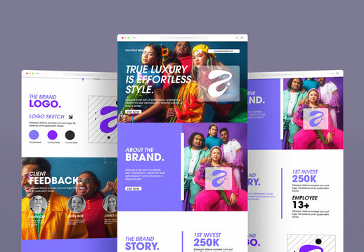 Luxury Fashion Brand Identity Mood Board Template