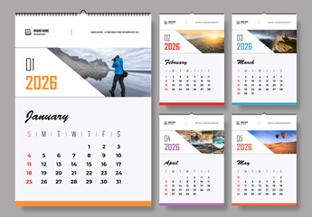 Wall Calendar 2026 Template Layout