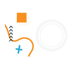 Abstract Corner Frame and Background For elegan design