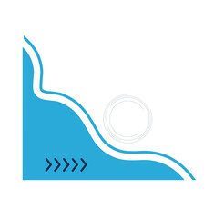 Abstract Corner Frame and Background For elegan design