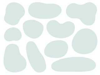 グリーンのふにゃふにゃのゆるいフレームのセット