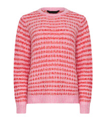 Blank long sleeve sweatshirt mockup front view, women's Sweater isolated on transparent background, stylish long-length Knit Sweater.