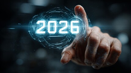 Touching Digital Interface with 2026 Hologram