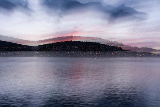 Atardecer en r&iacute;a de Viveiro, Galicia