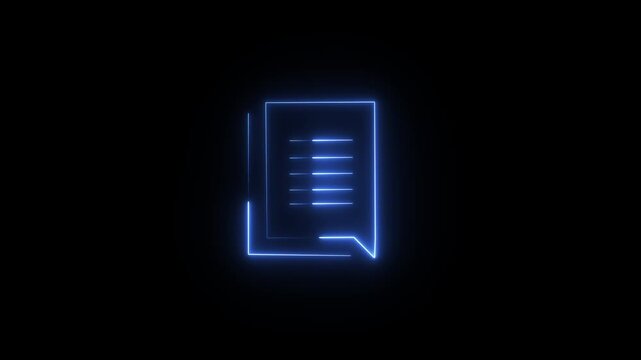 a neon blue icon representing a document file. The system centralizes files, which can include PDFs, word processing files, and scans of paper documents, making them easier to manage and access. 