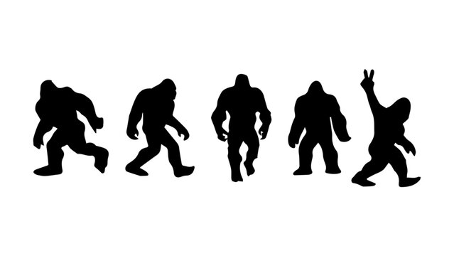 Bigfoot Funny Alien Sasquatch  Yeti Wild Monster clipart