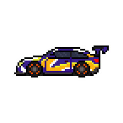 arena racing car pixel art