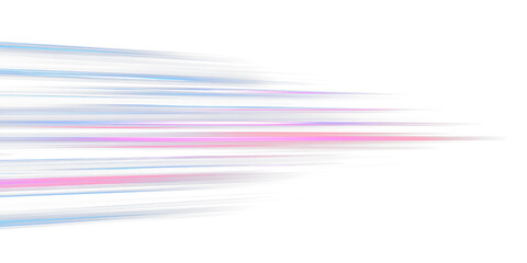 Blue-pink or purple speed lines on the road on a transparent background.PNG