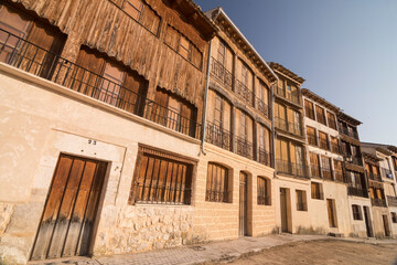 Plaza del Coso, fachadas, Pe&ntilde;afiel