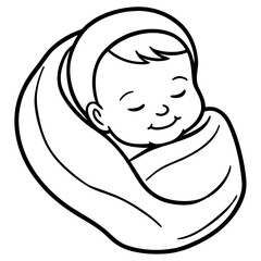 Baby Sleeping Under Warm Blanket