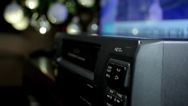 ejecting a video tape from a video tape player