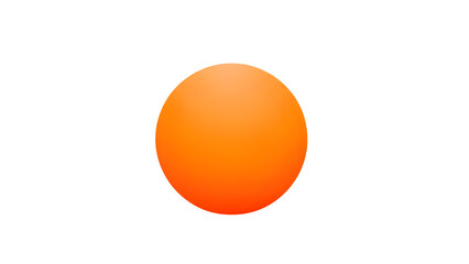 Orange circle in transparent background