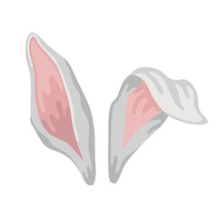 Hand-drawn Easter bunny ears decoration
