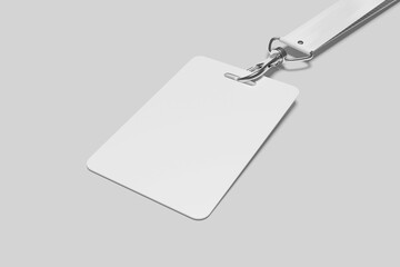 Blank Lanyard card Mockup - 3D